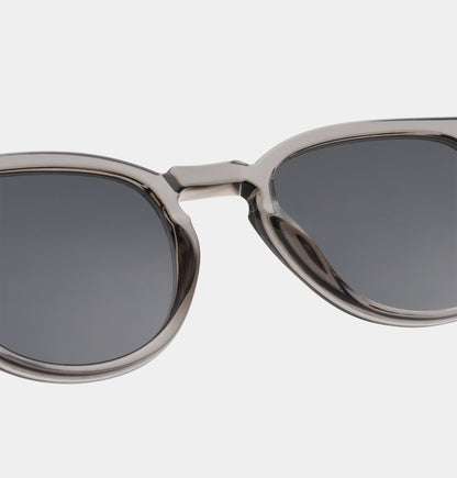 A.KJÆRBEDE (AKJAERBEDE) Bate Sunglasses | Grey Transparent Square Frame