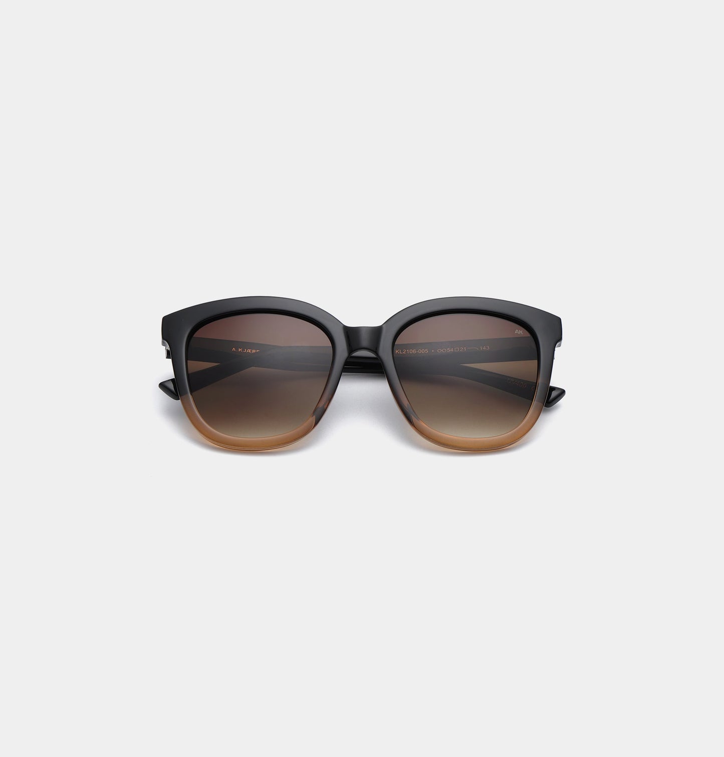 A.KJÆRBEDE BILLY Sunglasses l Black/Brown Transparent