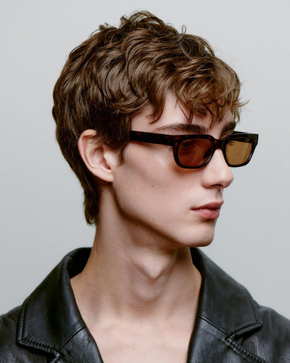 A.KJÆRBEDE BROR Sunglasses l Demi Tortoise, Light Brown Lens