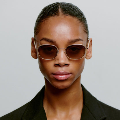 A.KJÆRBEDE HELLO Sunglasses l Matte Gold