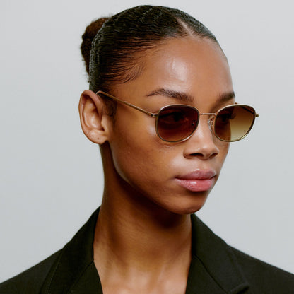 A.KJÆRBEDE HELLO Sunglasses l Matte Gold