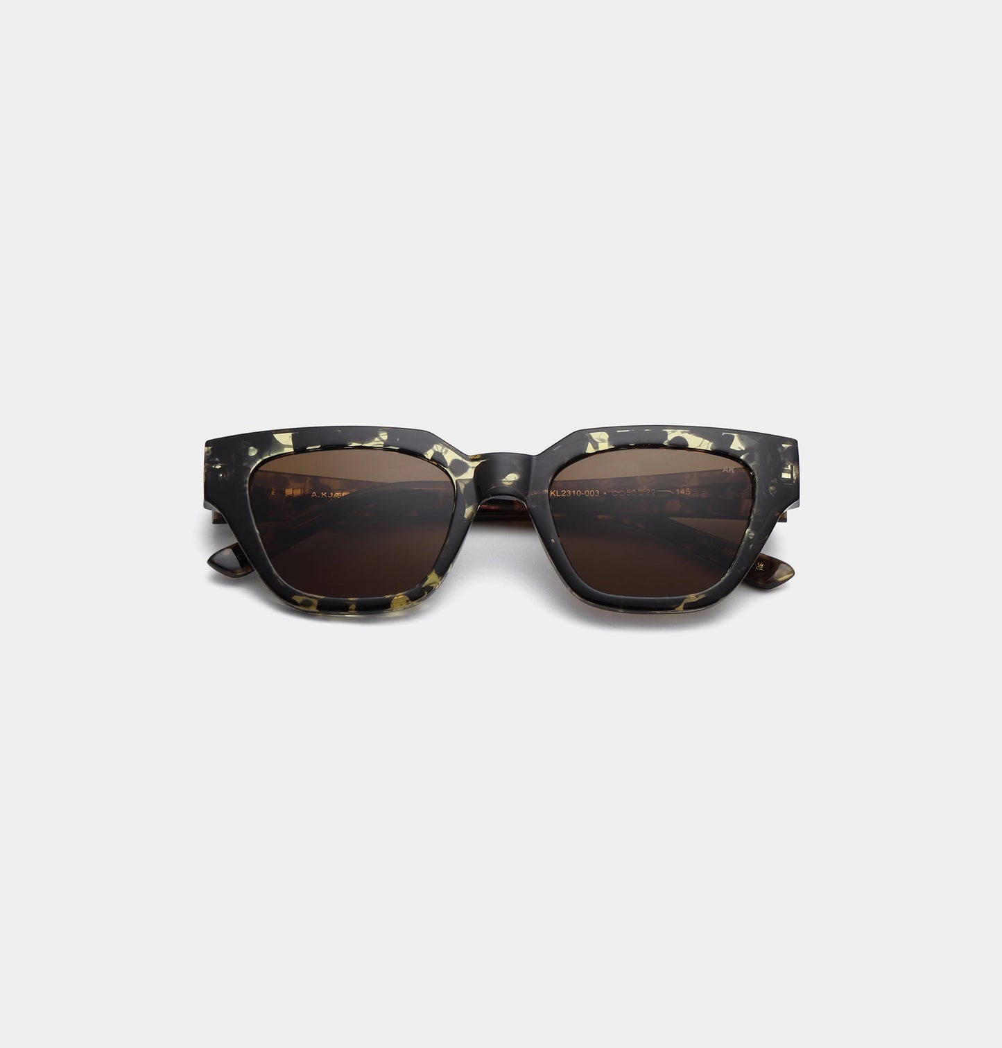 A.KJÆRBEDE KAWS Sunglasses l Black / Yellow Tortoise