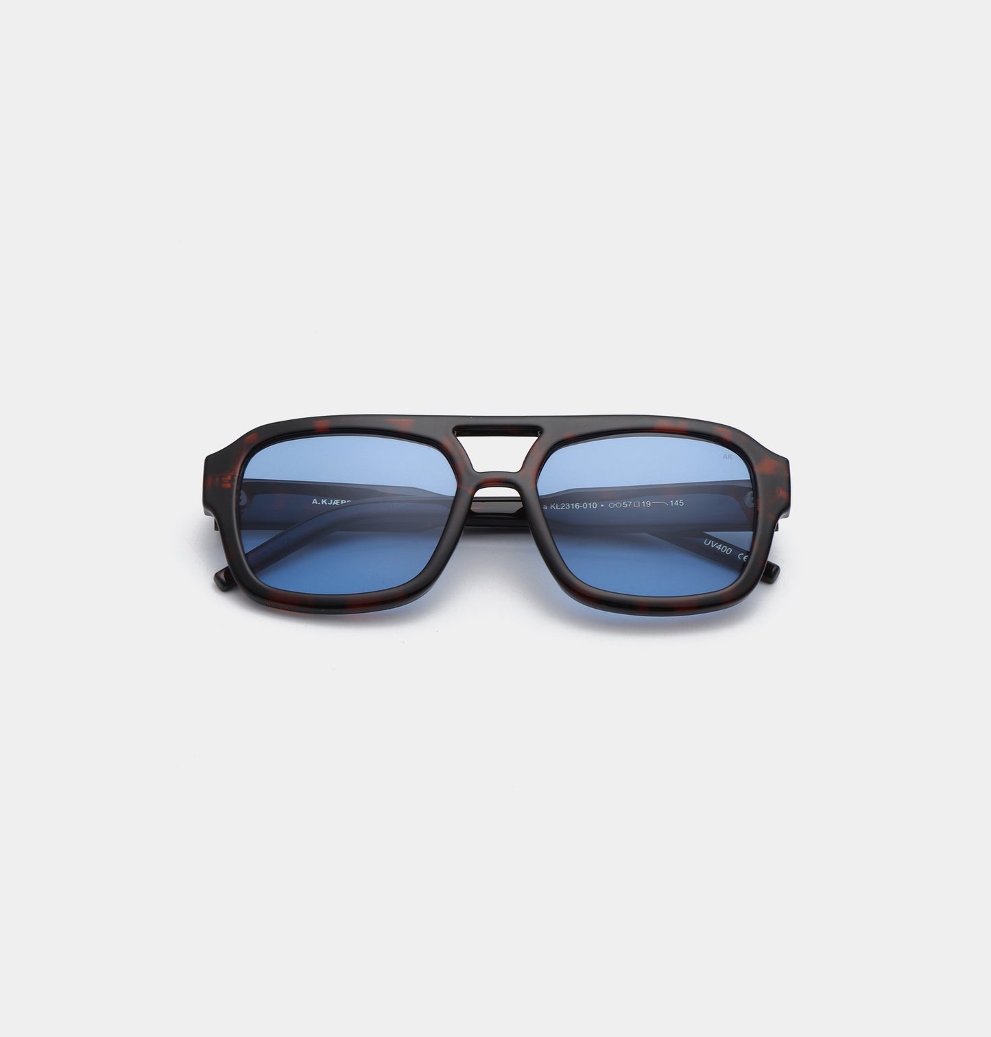 A.KJÆRBEDE KAYA Sunglasses l Demi Tortoise, Blue Lens