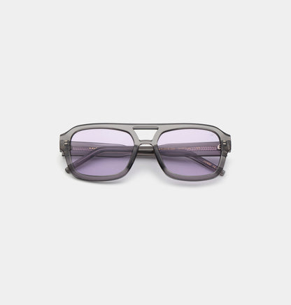 Grey Transparent Oversized Pilot Sunglasses – UV400, Unisex