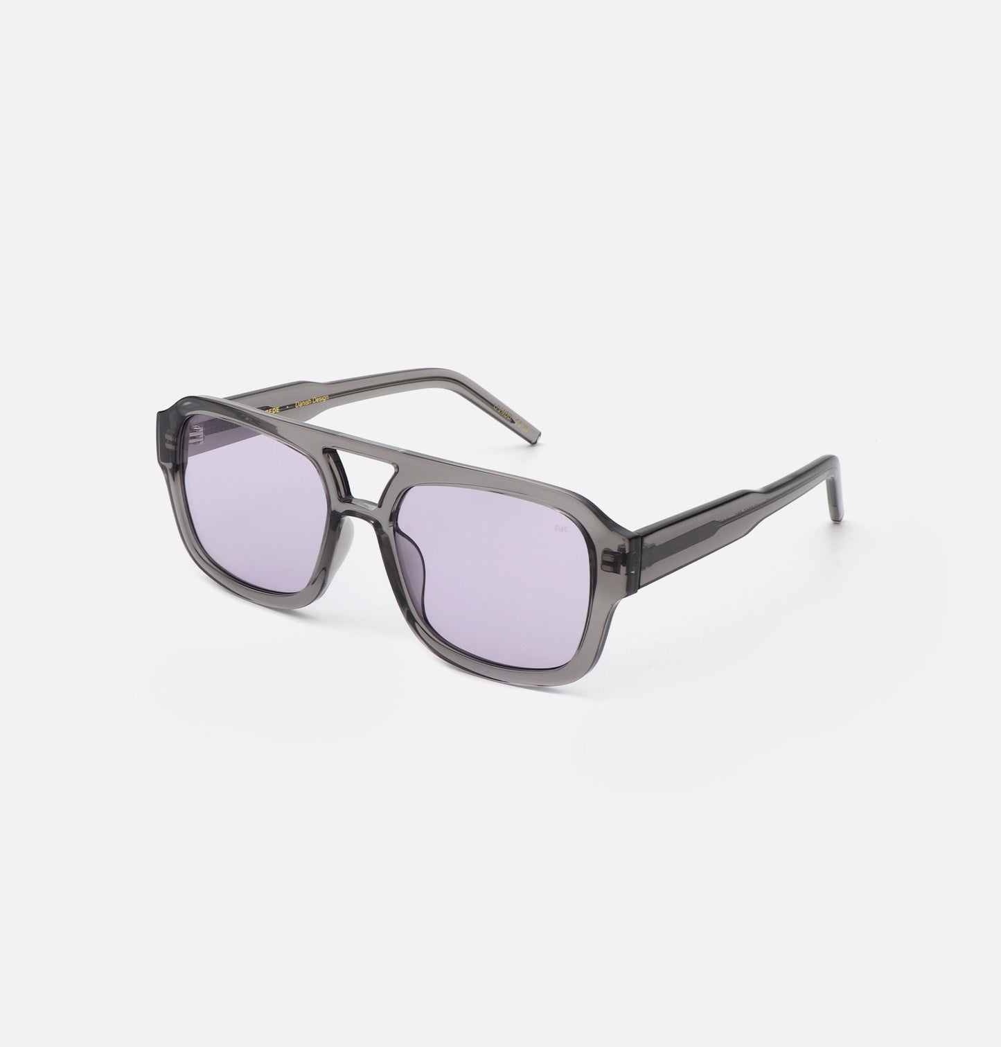 Grey Transparent Oversized Pilot Sunglasses – UV400, Unisex