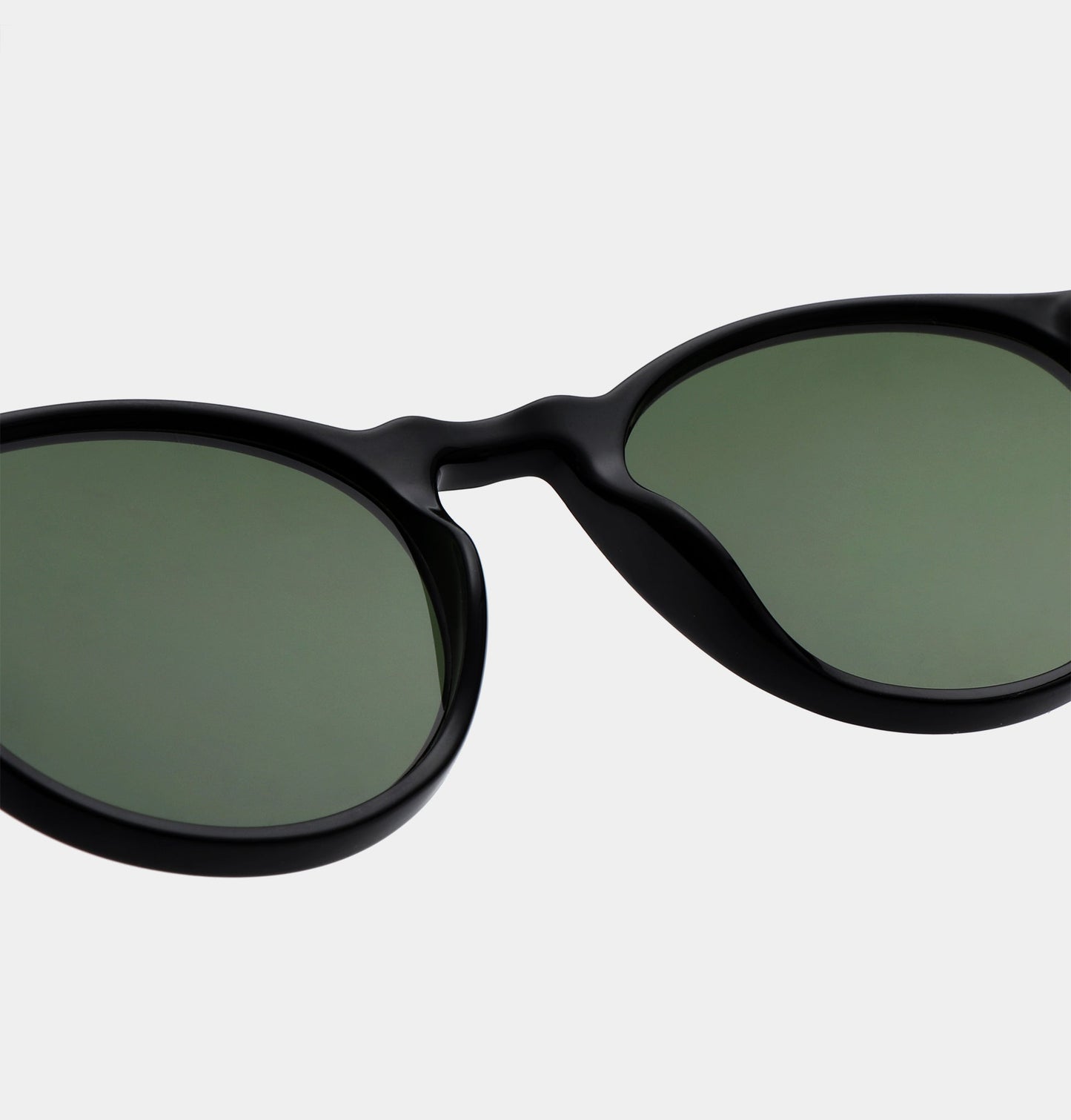 Marvin Black Round Sunglasses Unisex UV400 by AKJAERBEDE