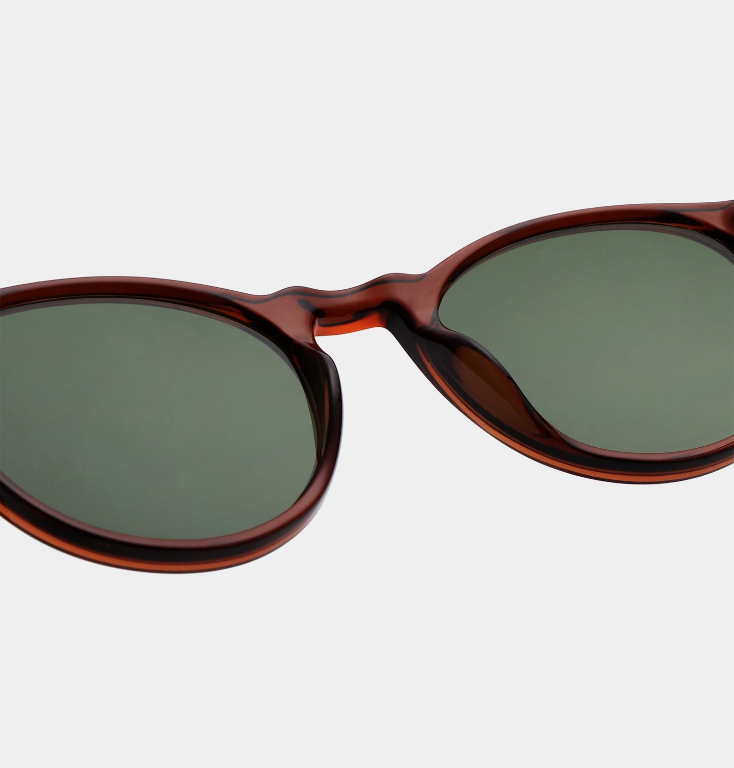 A.KJÆRBEDE (AKJAERBEDE) Marvin Sunglasses | Brown Transparent Round Frame