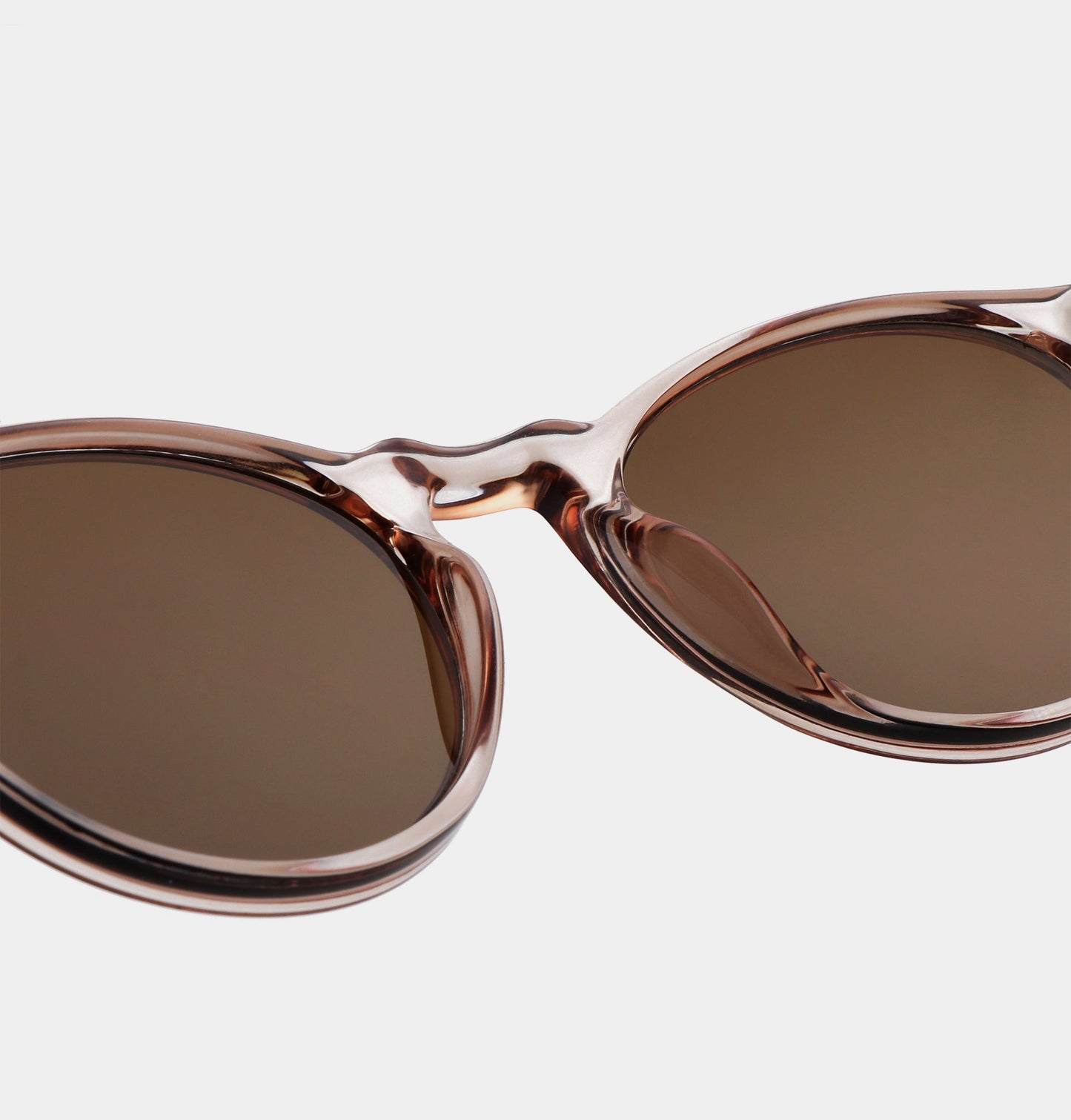 A.KJÆRBEDE Marvin Round Champagne Unisex UV400 Sunglasses