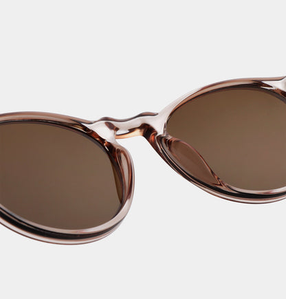 A.KJÆRBEDE Marvin Round Champagne Unisex UV400 Sunglasses