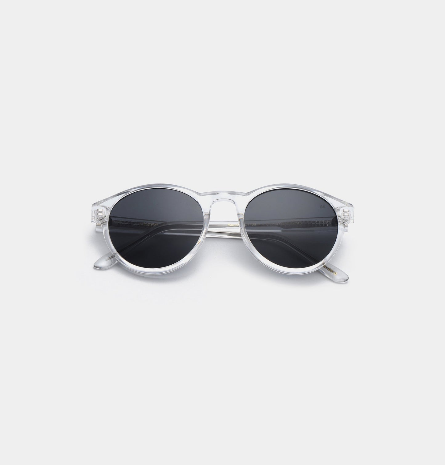 A.KJÆRBEDE (AKJAERBEDE) Marvin Sunglasses | Crystal Round Frame