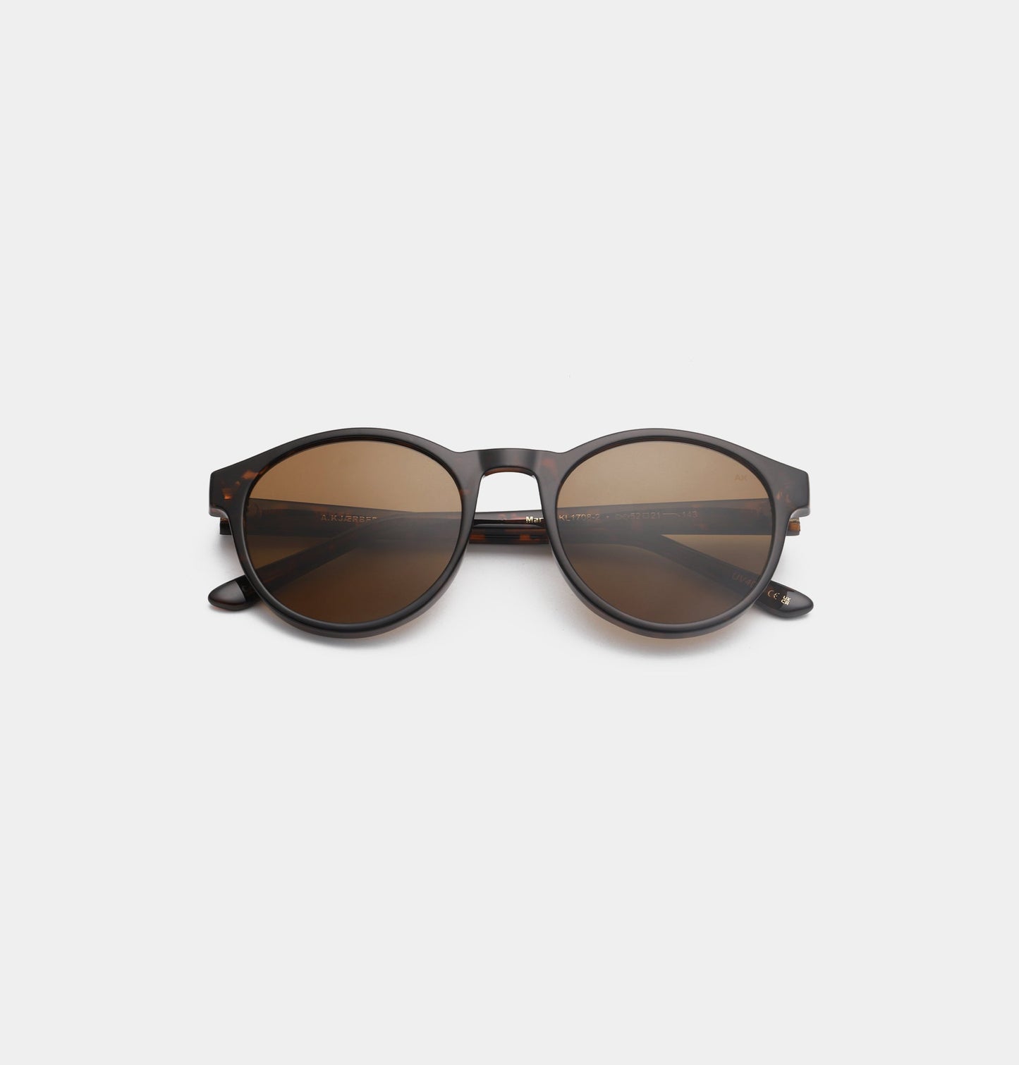 Demi Tortoise Round Unisex UV400 Sunglasses | A.KJÆRBEDE Marvin