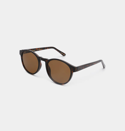 Demi Tortoise Round Unisex UV400 Sunglasses | A.KJÆRBEDE Marvin