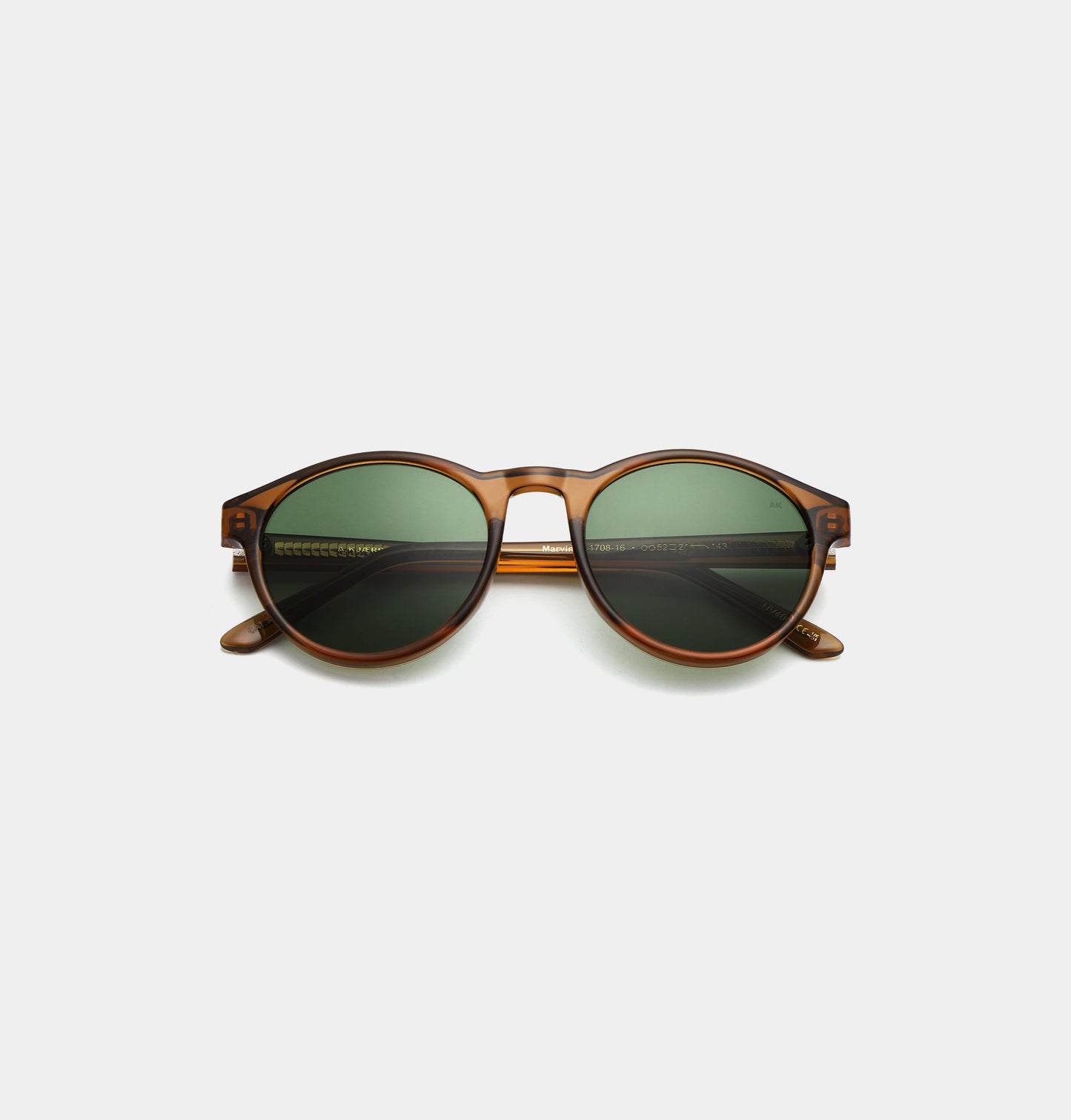 Marvin Round Smoke Transparent Unisex UV400 Sunglasses
