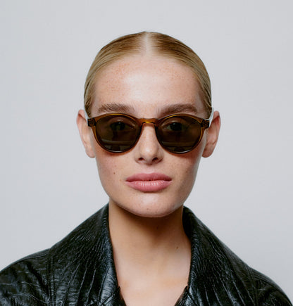 Marvin Round Smoke Transparent Unisex UV400 Sunglasses