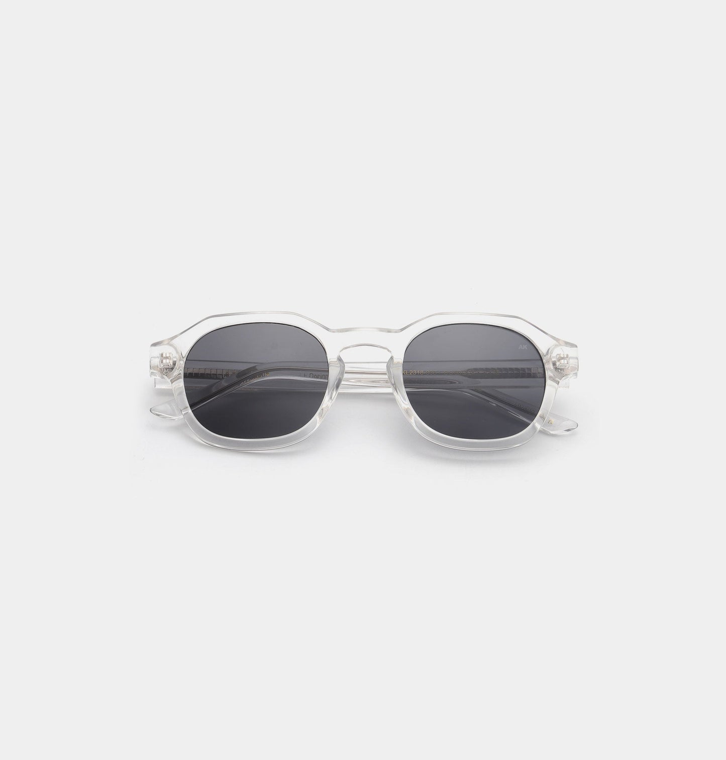 A.KJÆRBEDE (AKJAERBEDE) Zan Sunglasses | Crystal Frame, Grey Lens