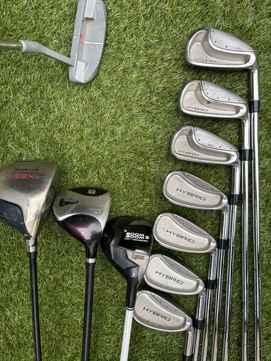 Hippo Hybrid 5–SW Iron Set + Wilson Deep Red II & Stand Bag – 11 Clubs