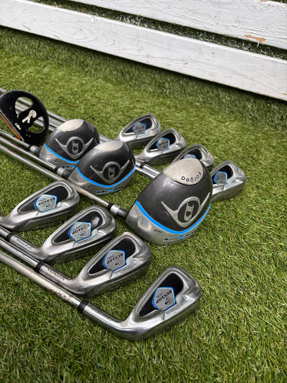 Dunlop MPX Golf Set with Matching MX II Woods, Confidence HC7 Putter & Dunlop Stand Bag