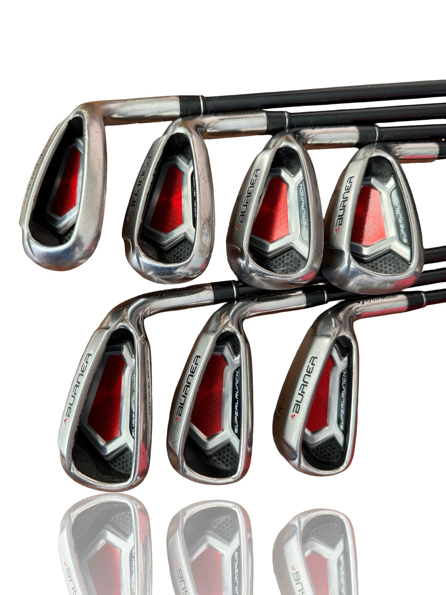 Taylormade Burner Superlaunch Irons 5-PW & Gap Wedge Graphite Stiff Shafts R/H Fast Delivery