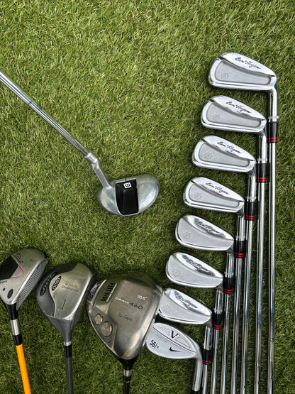 Ben Hogan Apex FTX Forged Irons (4–PW) + Titleist 3 Wood + Drivers + BRAND NEW Bag - Free P&P