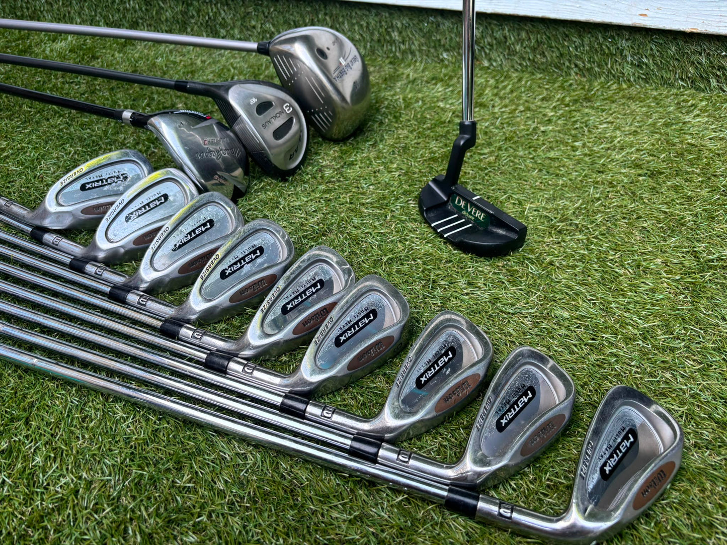 Wilson Matrix Irons 3-SW, Callaway Great Big Bertha Driver, Hybrid & Brand New Stand Bag