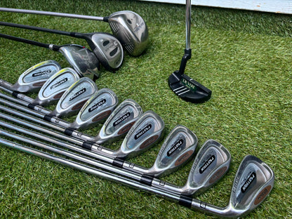 Wilson Matrix Irons 3-SW, Callaway Great Big Bertha Driver, Hybrid & Brand New Stand Bag