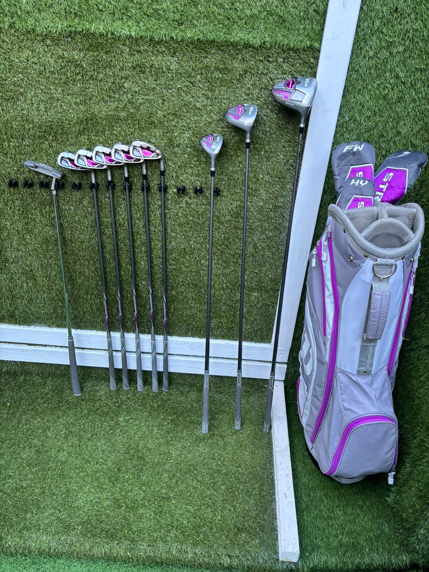 🔥 Wilson Stretch XLS Ladies Set (7–SW) + Driver / 5 Wood / Hybrid + Matching Bag