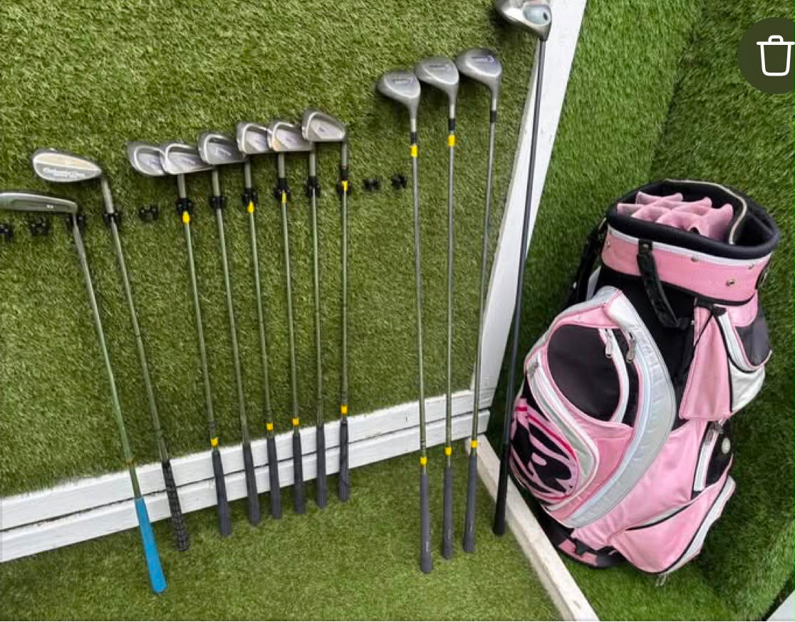 Wilson Berg HT Ladies Golf Set with Callaway Big Bertha War Bird Driver & Cart Bag Free P&P