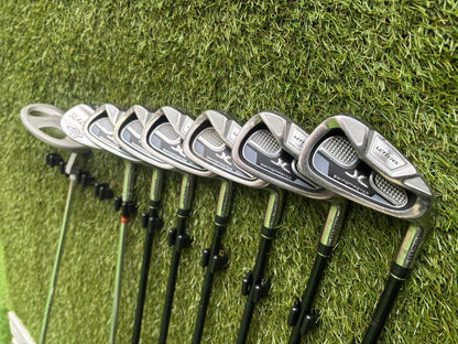 John Letters Swingmaster Irons + Dunlop Tour Woods + Hippo Putter + Dunlop Cart Bag – 11 Clubs