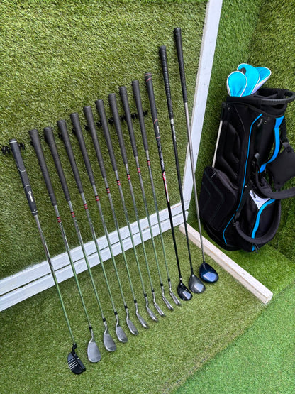 Wilson Matrix Irons 3-SW, Callaway Great Big Bertha Driver, Hybrid & Brand New Stand Bag