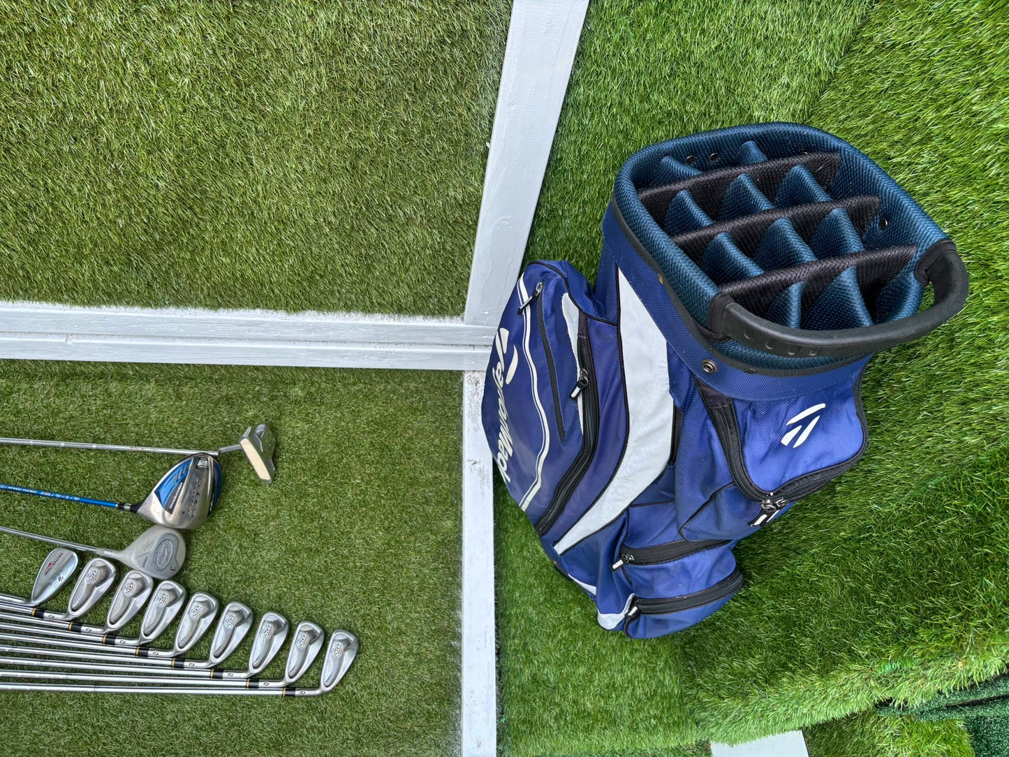 PowerBilt TPS 7.0 Irons, Cobra Driver, Slazenger 3 Wood & TaylorMade Cart Bag – Complete Golf Package