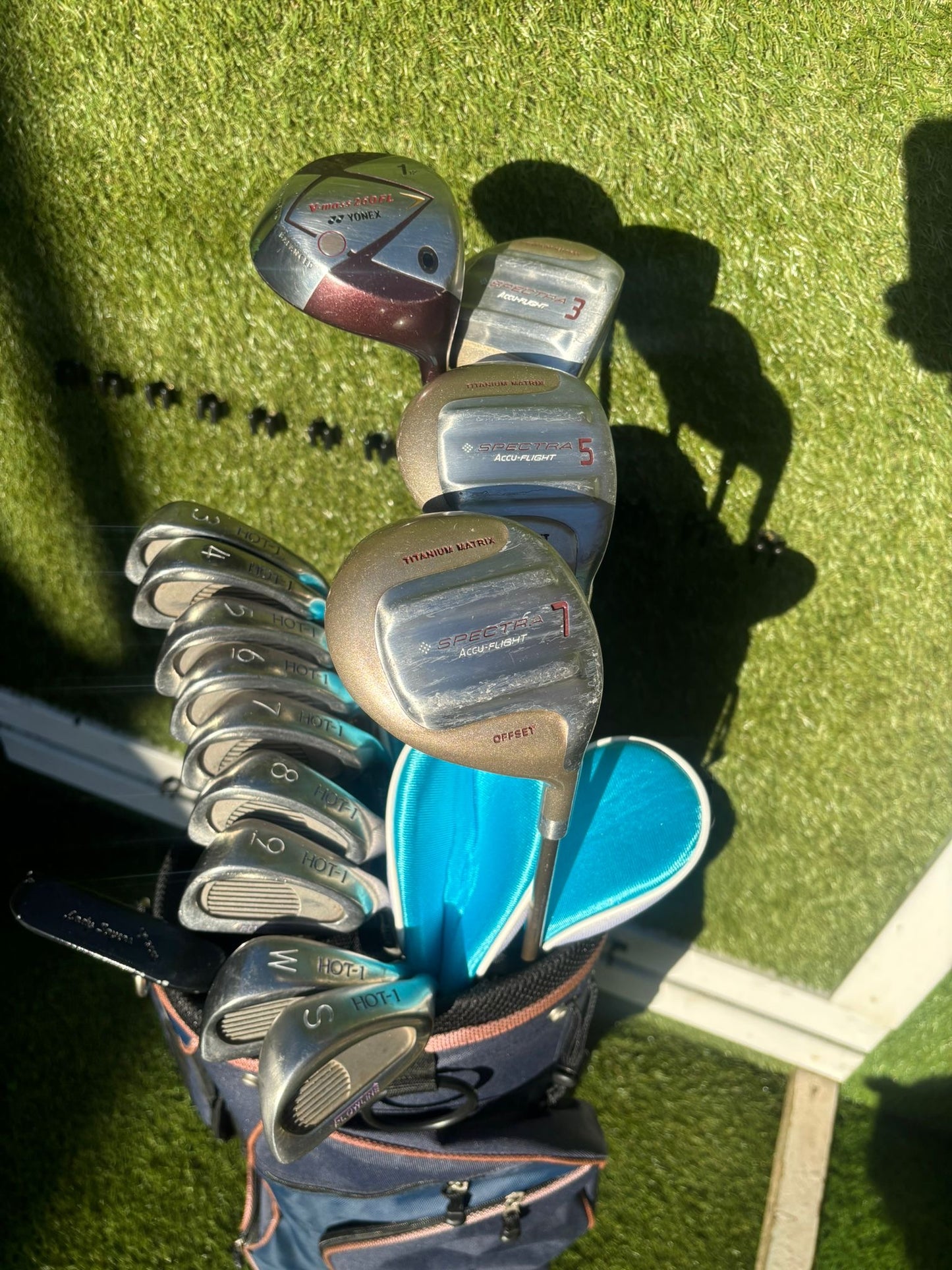 Ladies-Friendly Full Golf Set | Yonex Driver + Fazer Woods + Fazer HOT-1 Irons + Wilson Bag (13 Clubs)