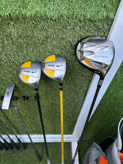 Ping G10 Irons Set + TaylorMade r7 Driver + Nike SQ Woods + Ping Glide Wedge + Cobra Stand Bag
