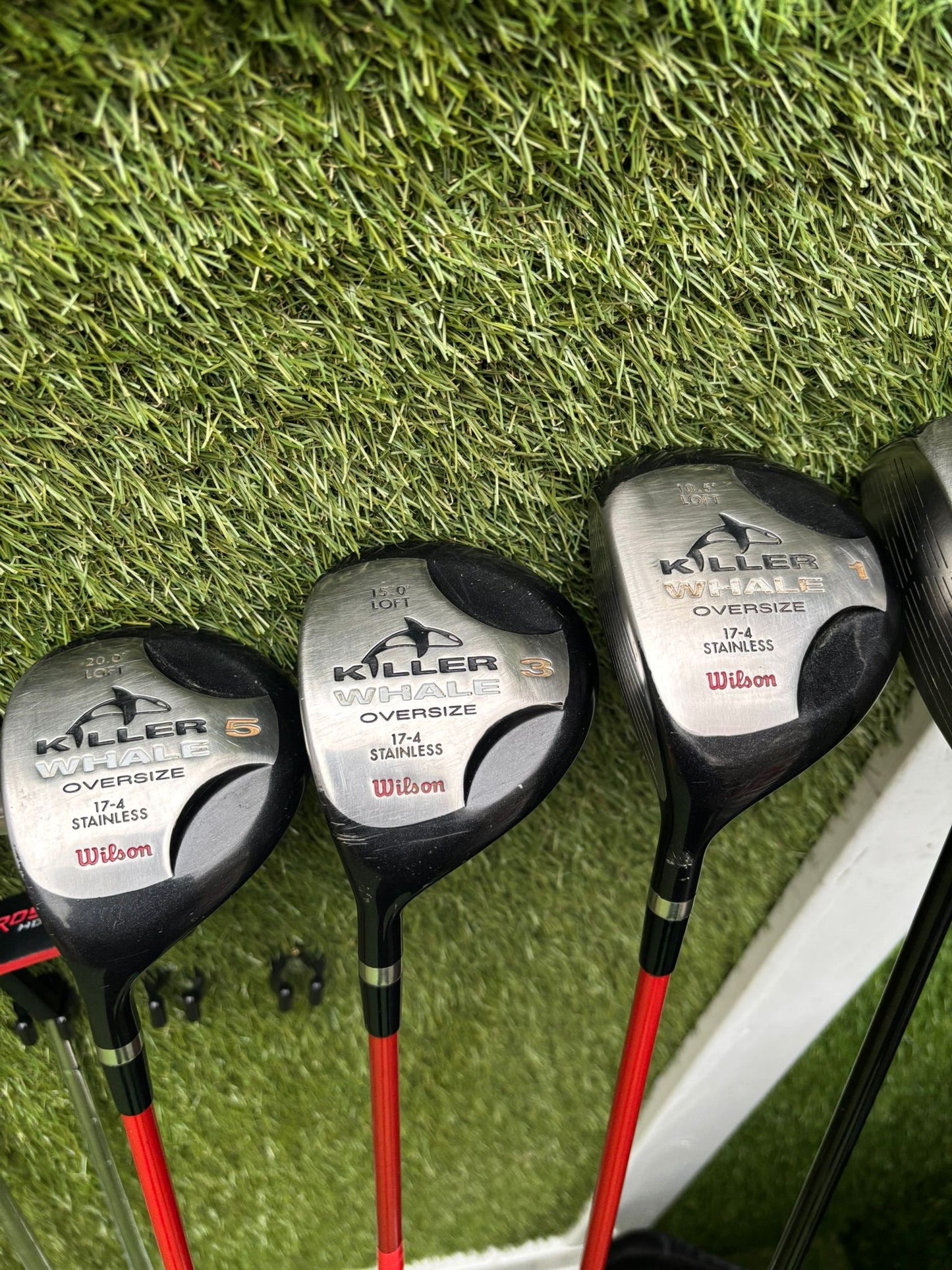 Left-Handed MacGregor Reverse Draft Full Set – Wilson Killer Whale Woods + Ping TiSi Driver £245.00 Delivered