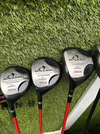 Left-Handed MacGregor Reverse Draft Full Set – Wilson Killer Whale Woods + Ping TiSi Driver £245.00 Delivered