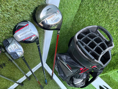 Slazenger Big Eze Complete Golf Package – Wilson 5 Wood, Hybrid, Dunlop Putter & Stromberg H2O Proof Waterproof Bag