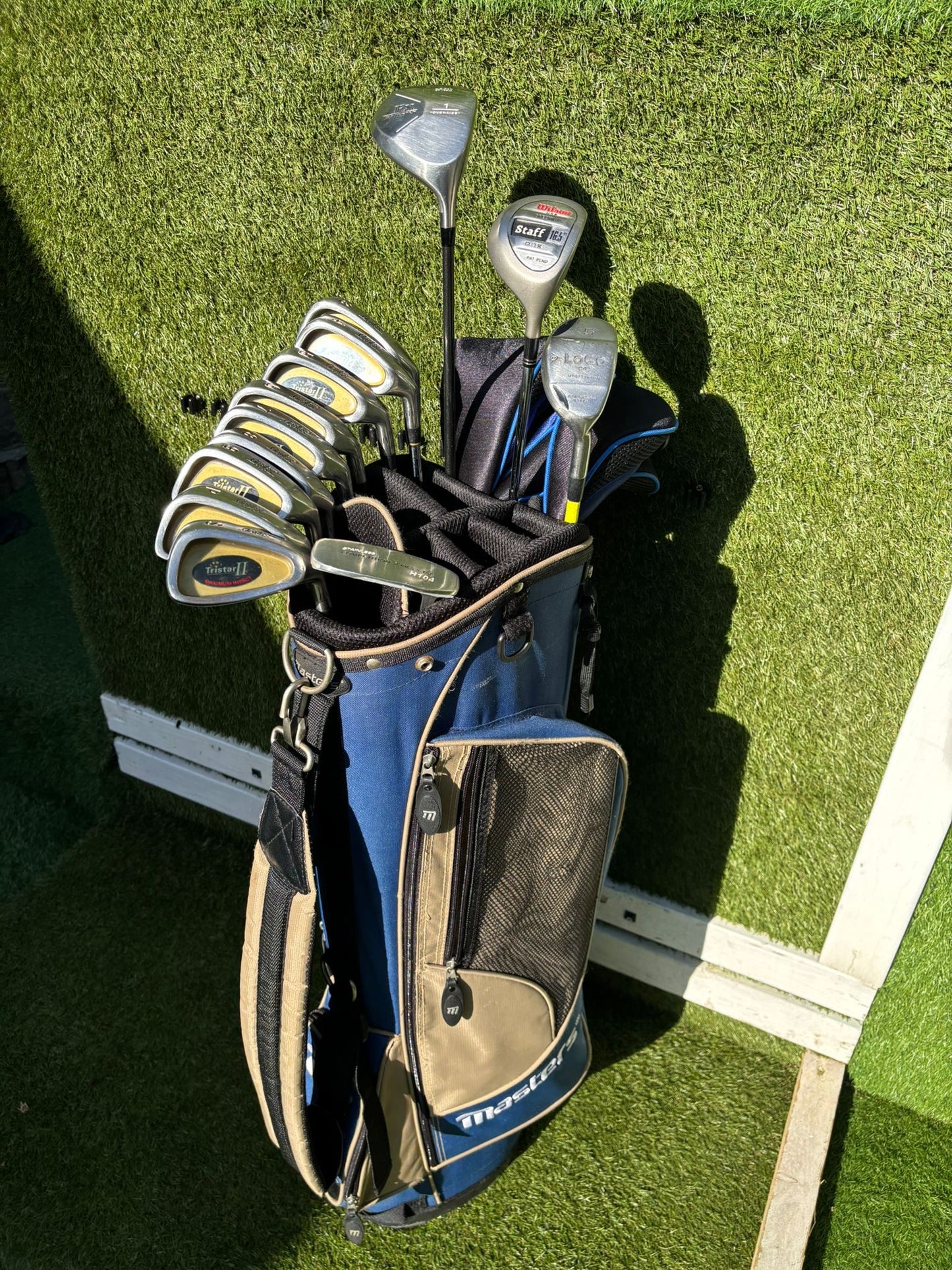 Tristar II 3–SW Irons + RAM FX Driver + Wilson Staff Cleek + Masters Stand Bag – 13 Clubs