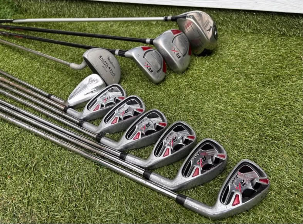 Jaxx RX II Complete Golf Set – Slazenger Panther Ti Driver, Woods, Hybrid, Wedge, Putter & Stand Bag