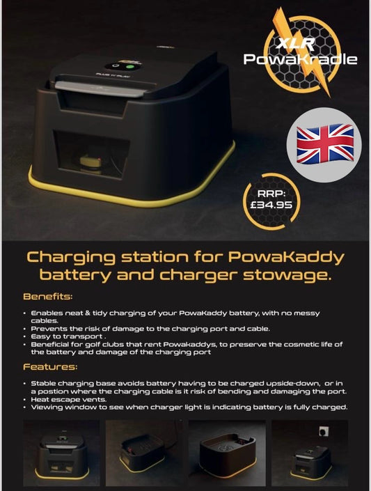 Charging Station For PowaKaddy Battery And Charger Stowage (For the FX, CT & RX models)