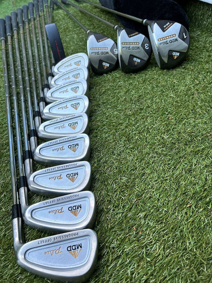 MDD Plus Full Golf Set 3–SW + Oversize Woods + New Proline Cart Bag