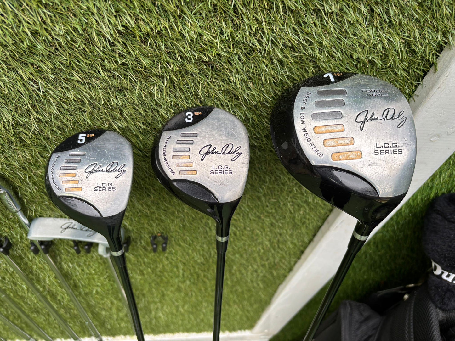 Dunlop John Daly Oversize Full Golf Set (4–SW) + LCG Woods + Bag Free P&P