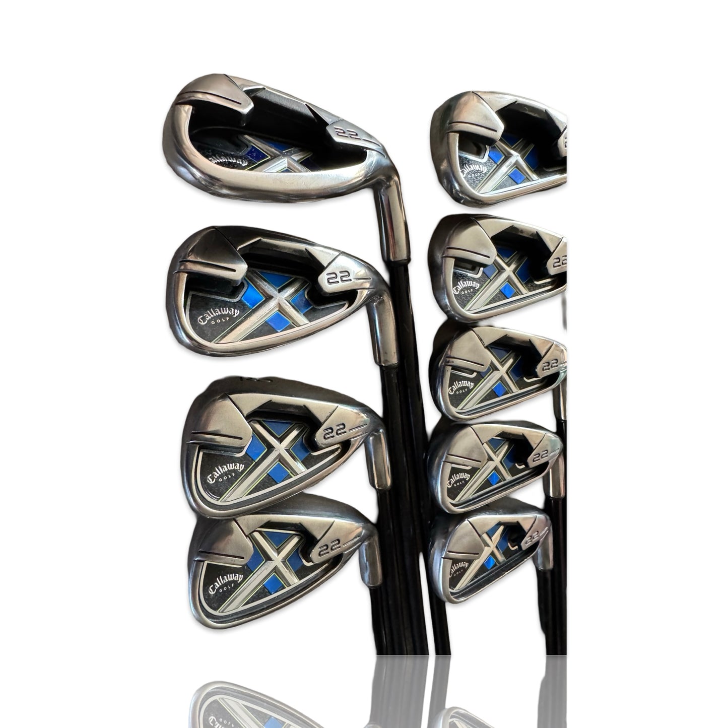 Callaway X22 Complete Stunning Iron Set 3-PW & SW Reg Flex Graphite