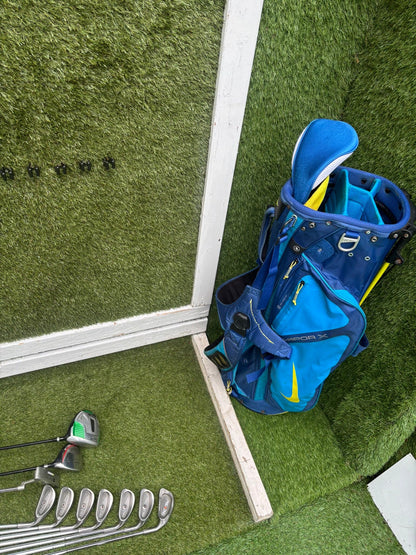 PING Eye2 Red Dot Irons, PING Zing 1 Iron, Wilson Driver, MaxFli 3 Wood & Nike Vapor X Stand Bag