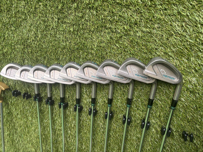 Mizuno Astron MTS Irons + Srixon Driver + Wilson Fairway + MacGregor Hybrid + Callaway Stand Bag (13 Clubs)