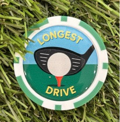 Nearest the Pin  and Longest Drive - Winner Golf Poker Chips Marker