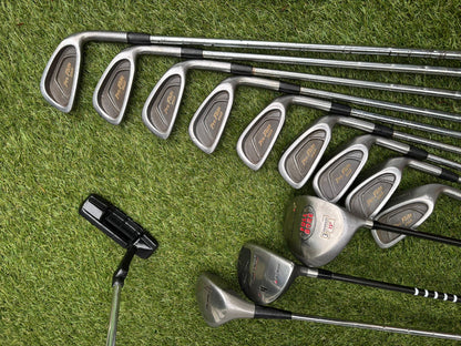 Starter Set – Spalding Pro Flite Gold 3–SW + Woods + Bag (13 Clubs) £95.00 Delivered