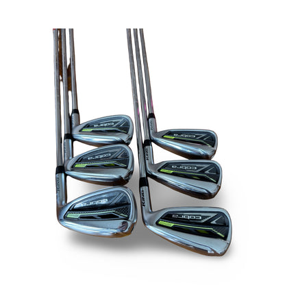 Cobra King Rad Speed 5-PW 3D Printed Stiff KBS Tour Shafts VGC Fast Delivery