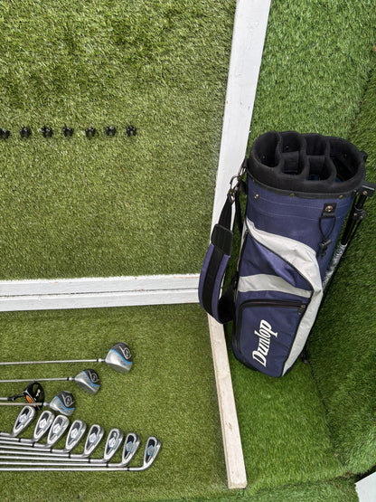 Dunlop MPX Golf Set with Matching MX II Woods, Confidence HC7 Putter & Dunlop Stand Bag