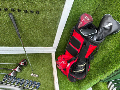 Wilson ProStaff Oversize Irons, Wilson Staff D300 Driver, Wilson Deep Red Woods & Wilson Stand Bag