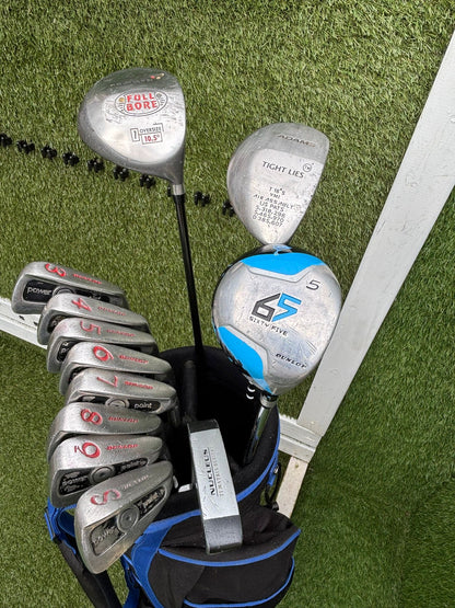 12 Club Complete Golf Set with Cavity-Back Irons & Stand Bag