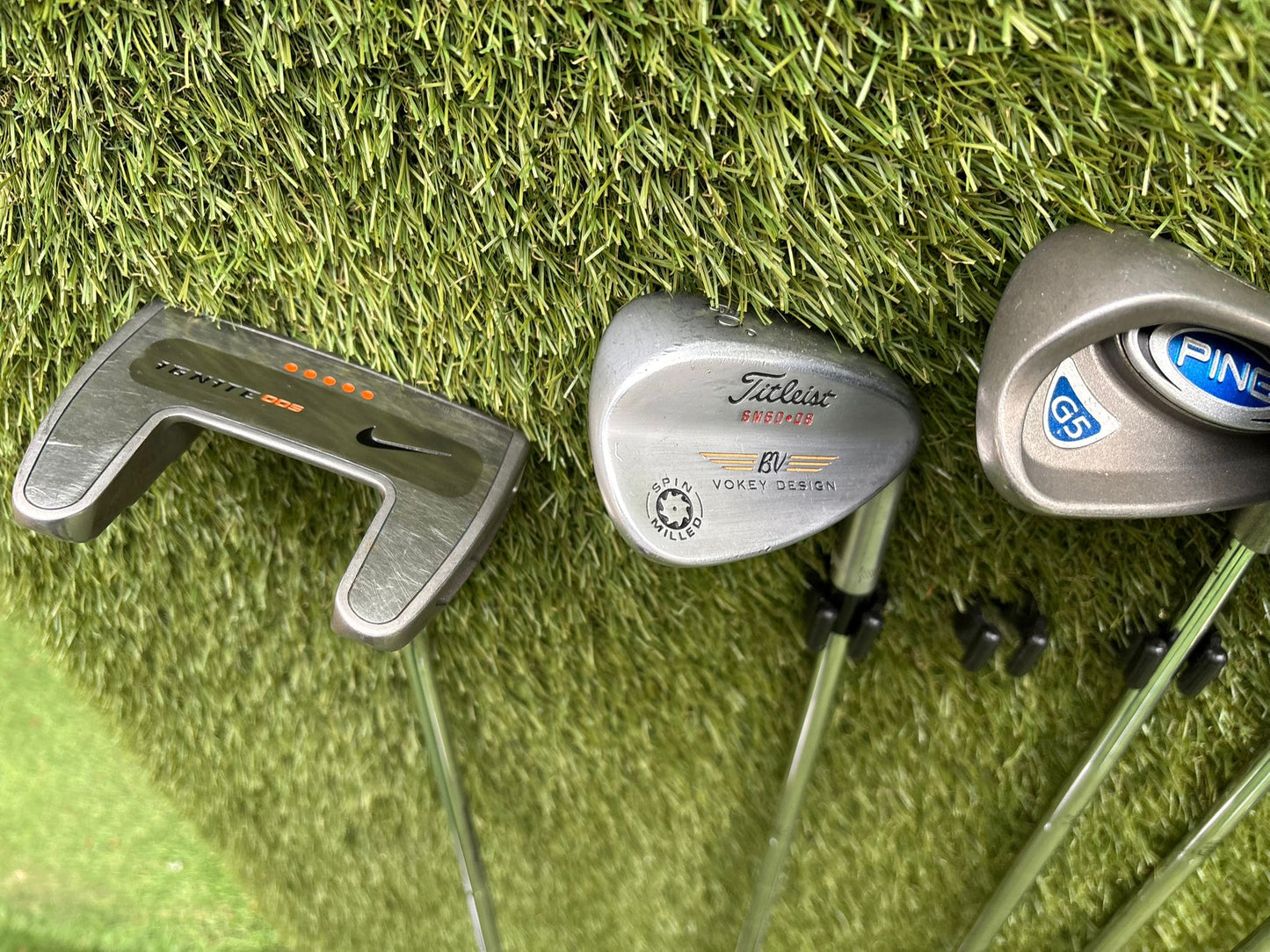 PING G5 Irons, Callaway XR 5 Wood, Nike SQ Dymo Driver, Vokey Wedge & Brand New Waterproof Stand Bag Golf Set